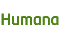 Humana logo in green text on a white background