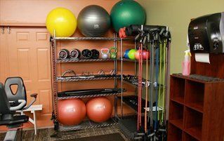 A variety of workout accessories