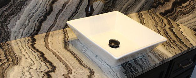 marble decoration of a bathroom sink