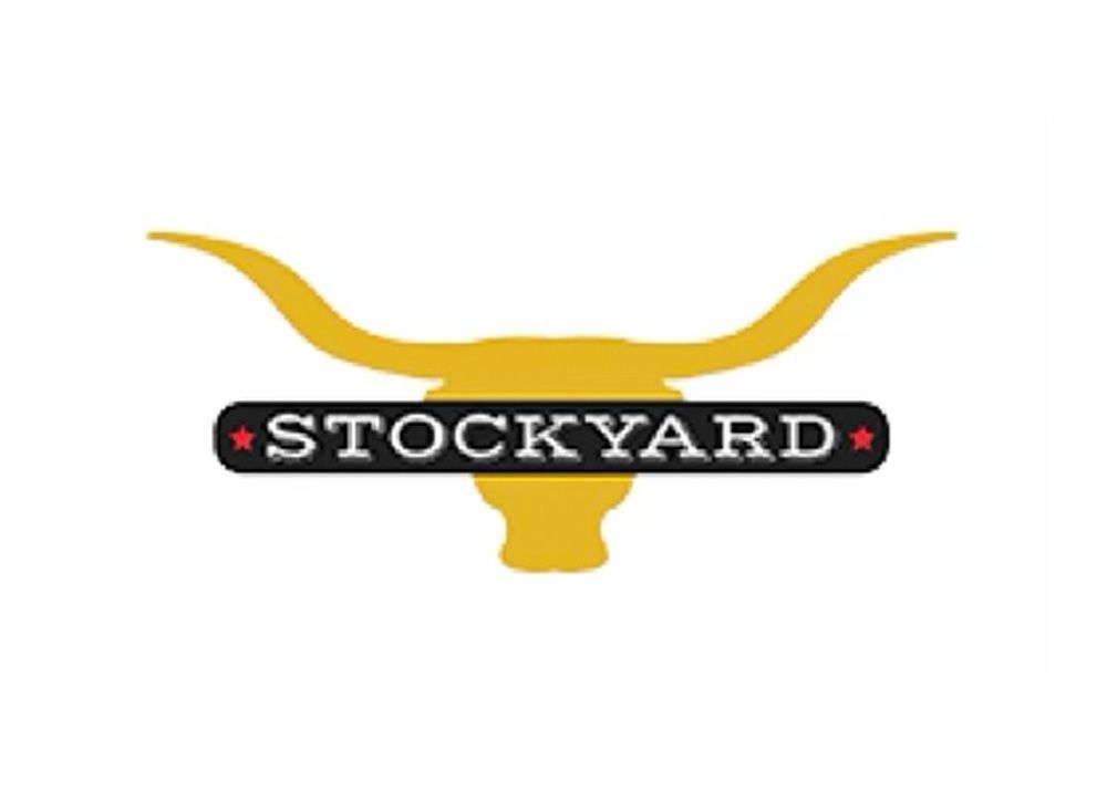 Yellow longhorn steer head with