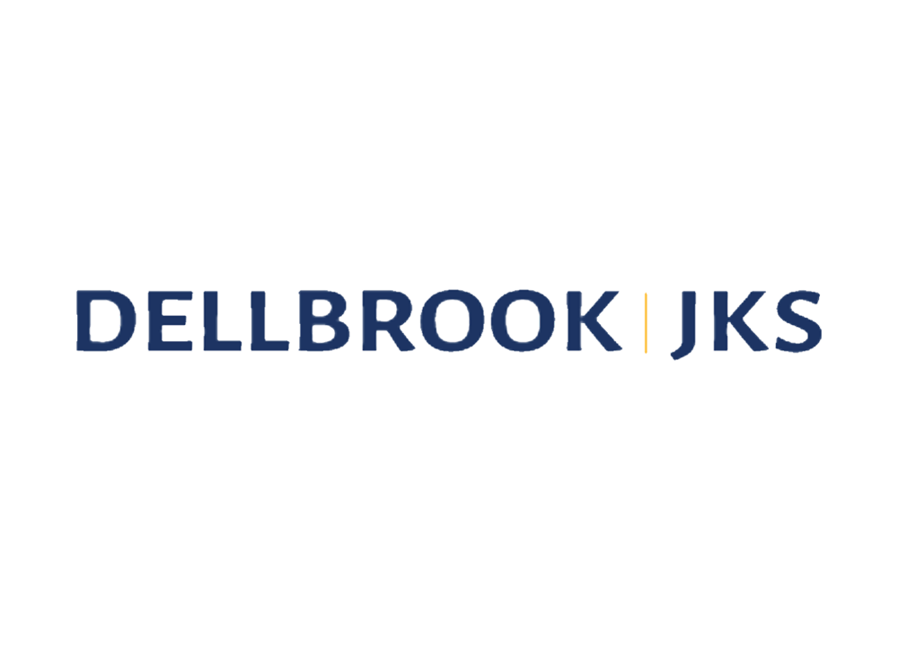 DELLBROOK JKS company logo in dark blue font.