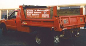 red truck of W&C Maintenance