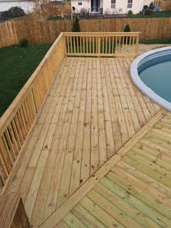deck and pool