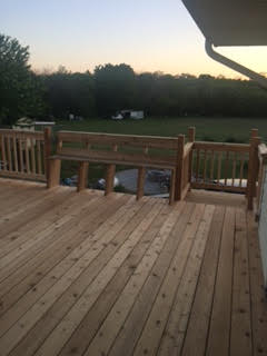 deck with railing