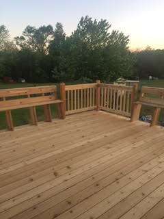 deck with railing