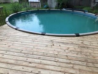 deck and pool