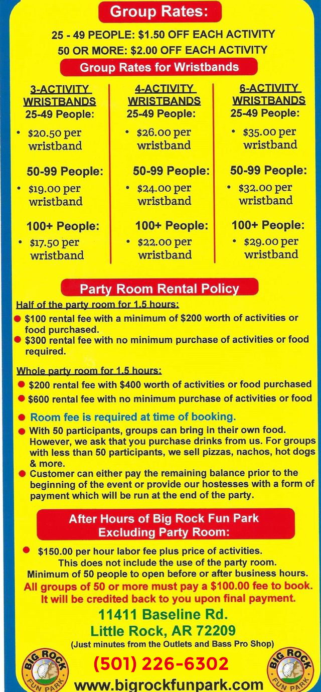 Party House Rentals Rates