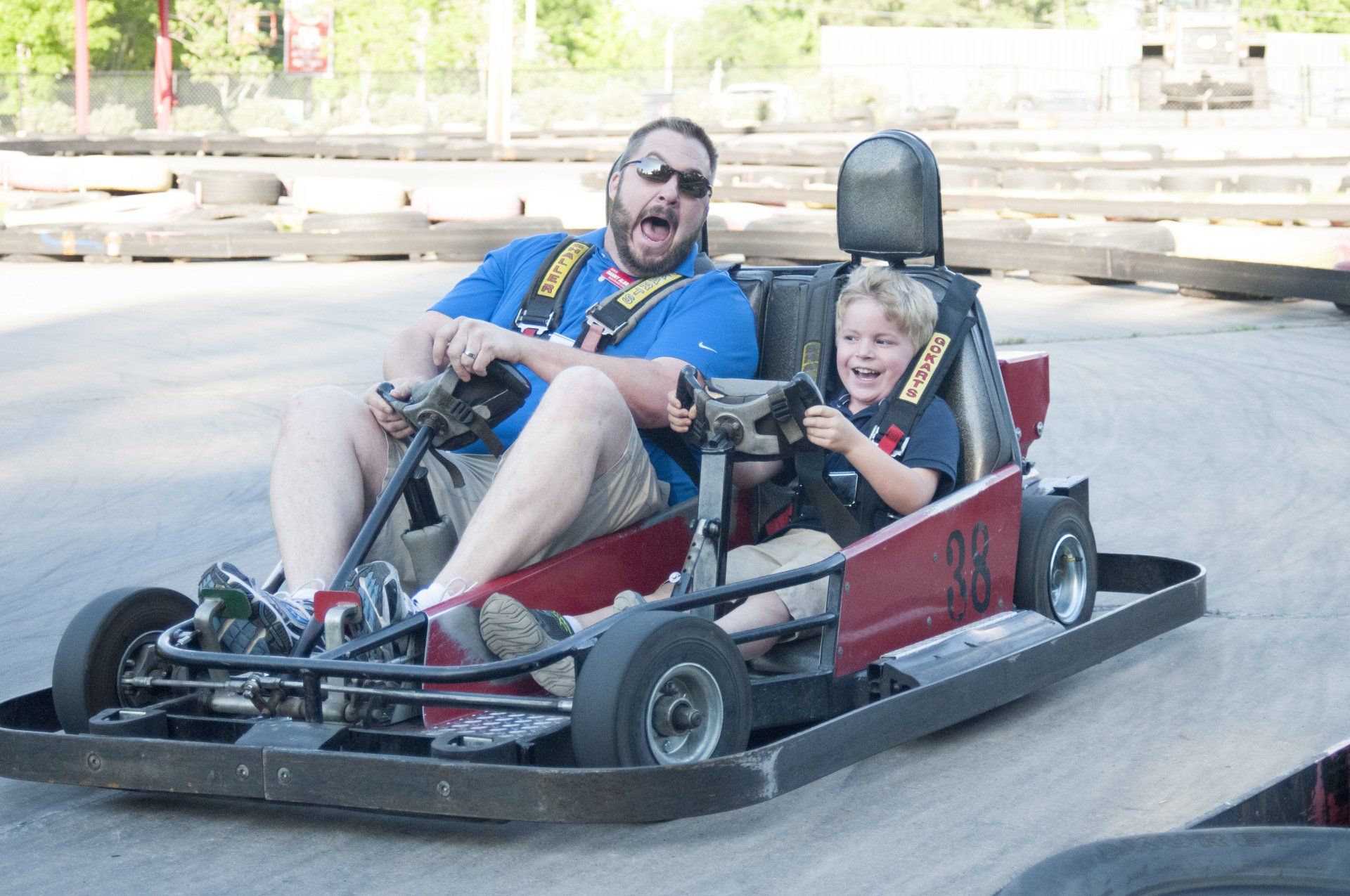 go-kart driving