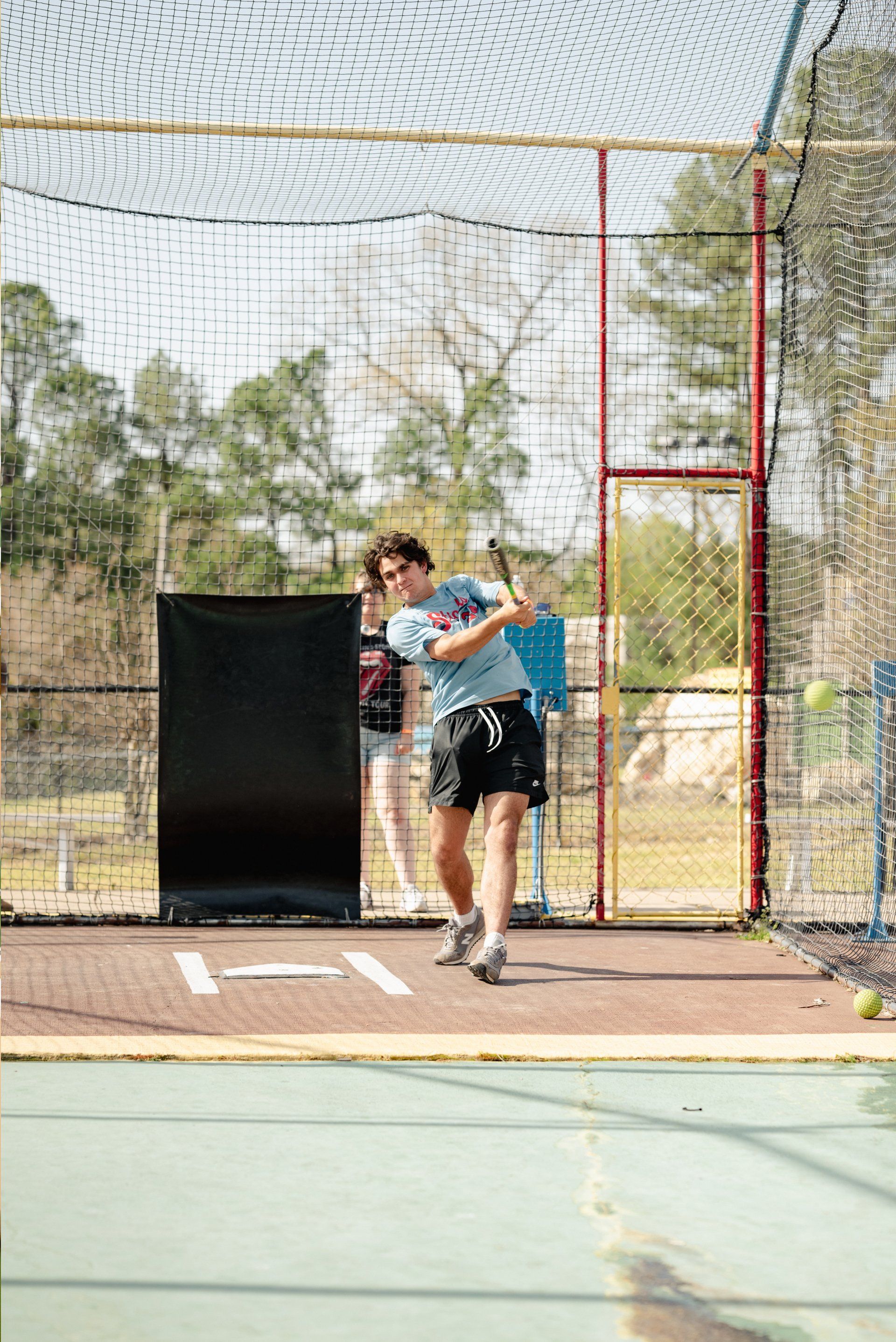 Teen Guy Batting Cage
