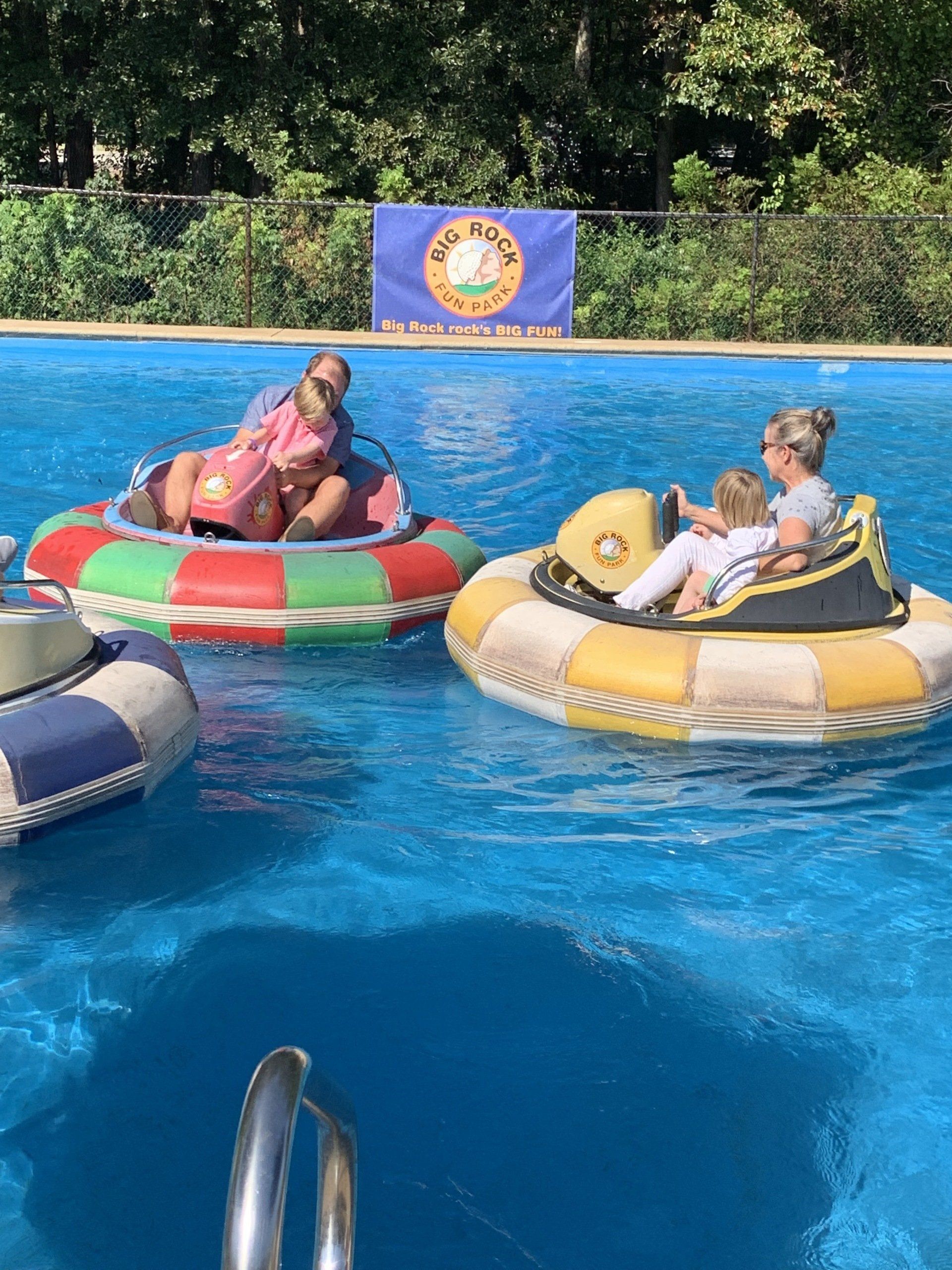 Kids on Bumper Boats