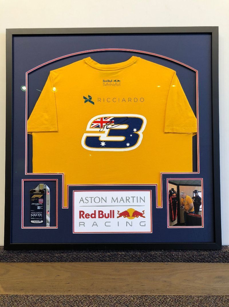 A yellow t-shirt with the number 3 on it