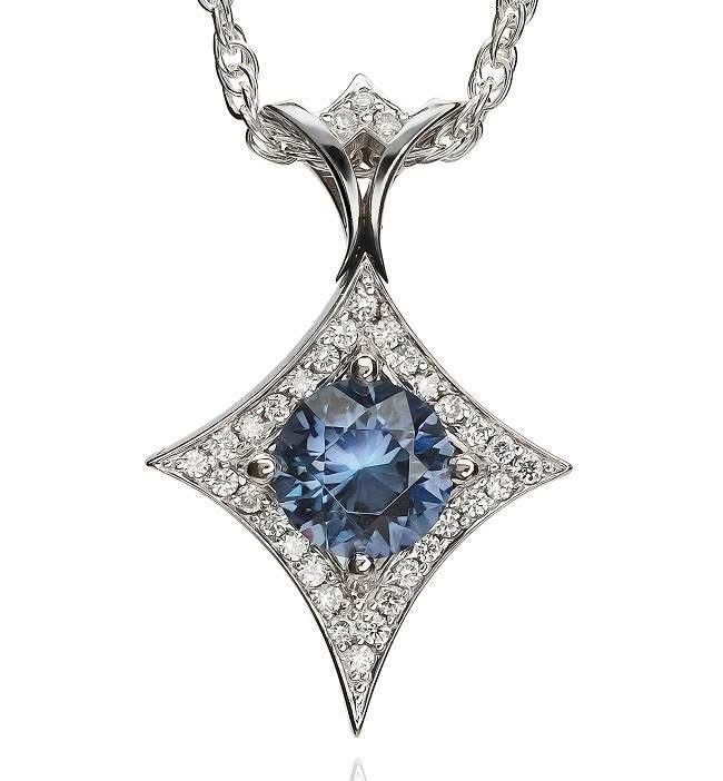 Benitoite Award-Winning Pendant