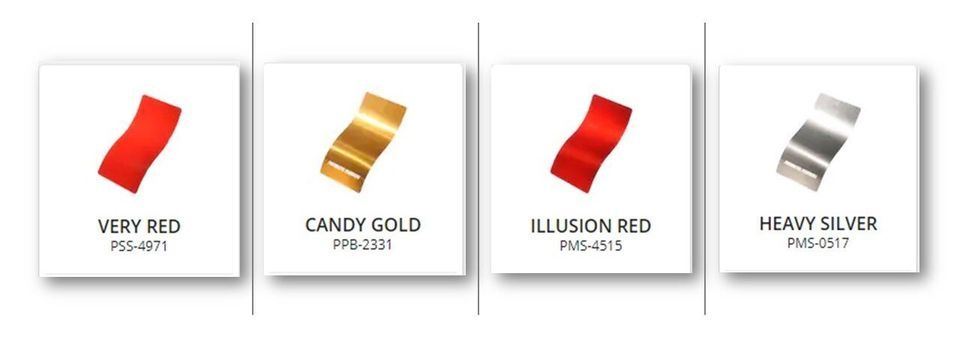 BJ Powder Coating colors