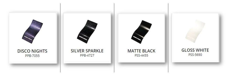 BJ Powder Coating colors