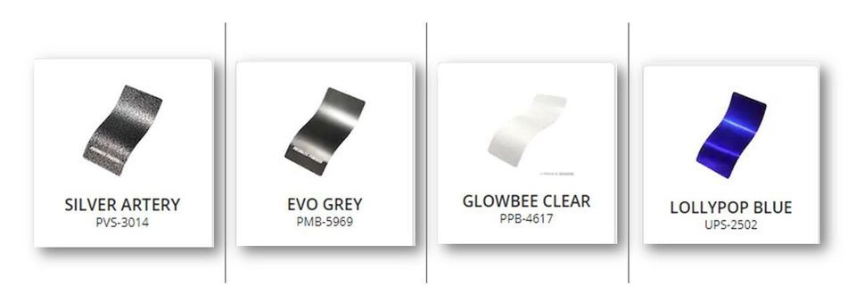 BJ Powder Coating colors