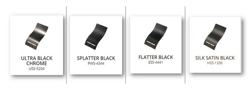 BJ Powder Coating colors