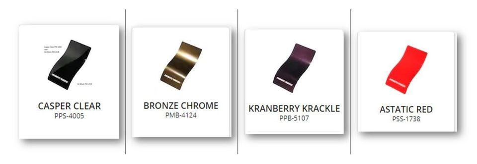 BJ Powder Coating colors