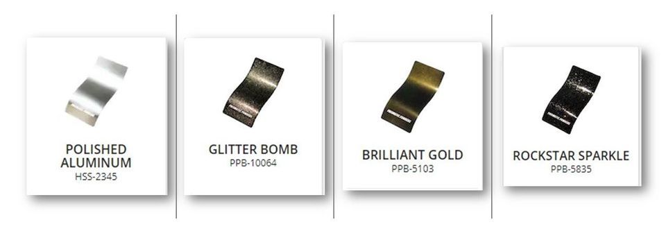 BJ Powder Coating colors