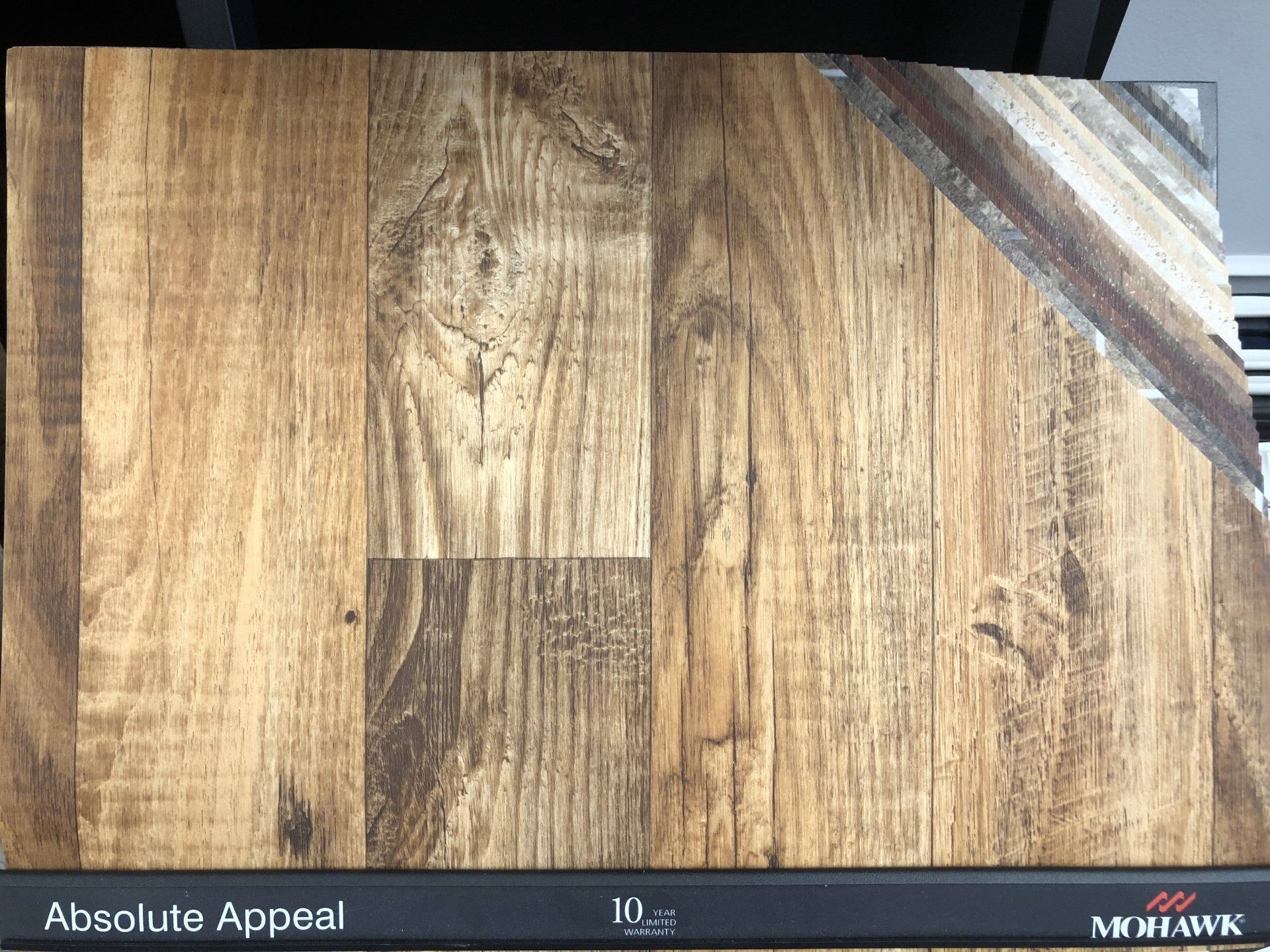A piece of wood is sitting on top of a table.