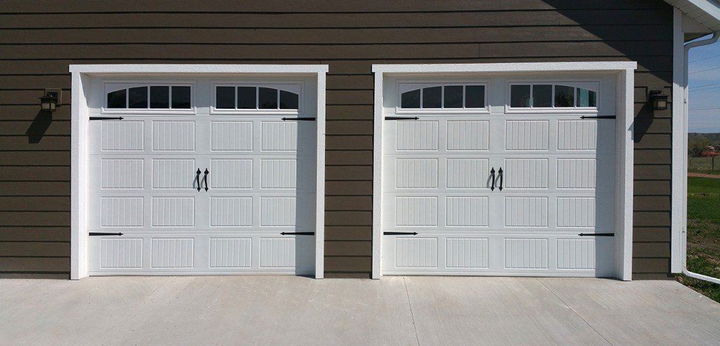 Two new residential garage doors