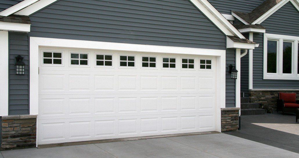 New residential garage door