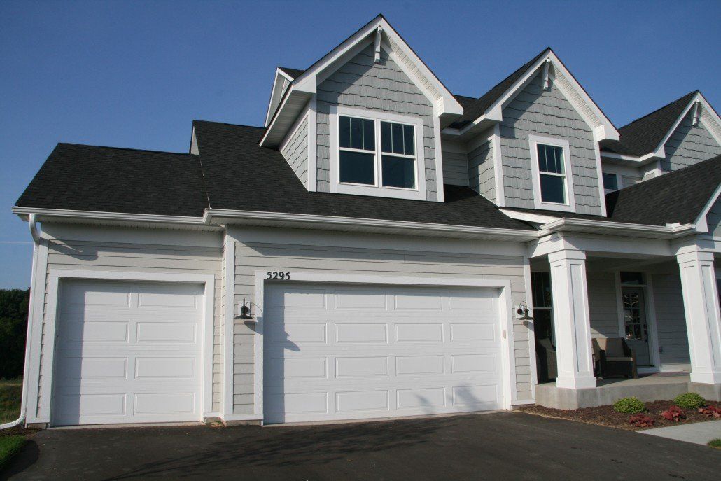 New residential garage door