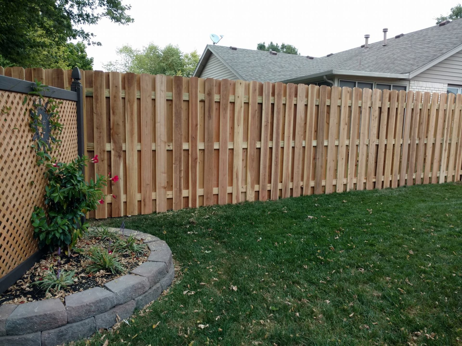 Wood fence