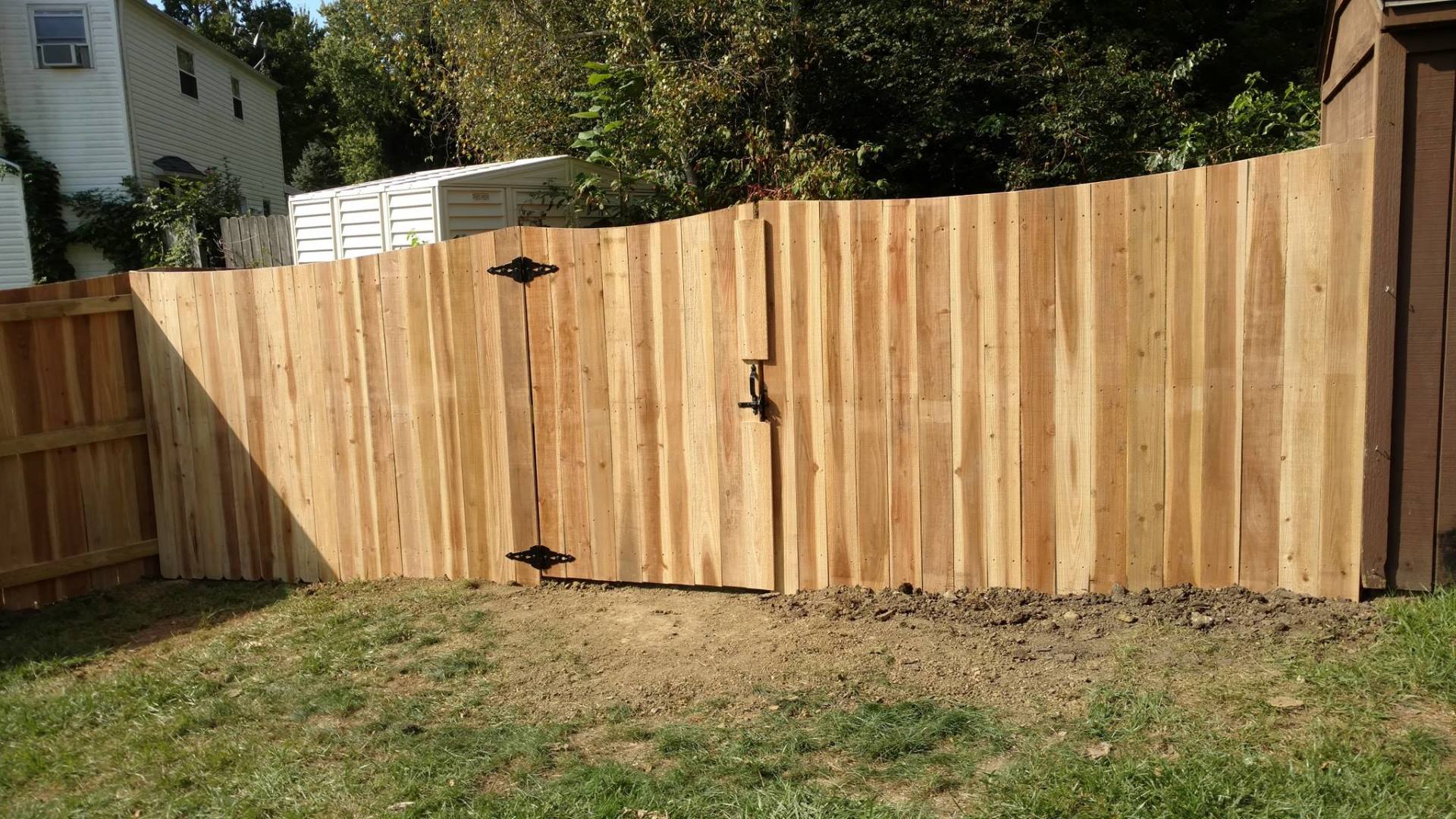 Wood fence