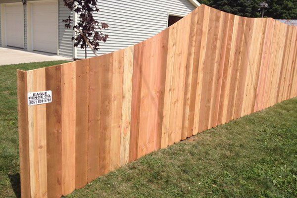 Wood fence