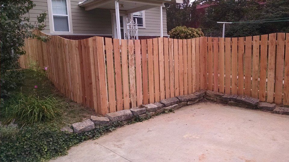 Wood fence