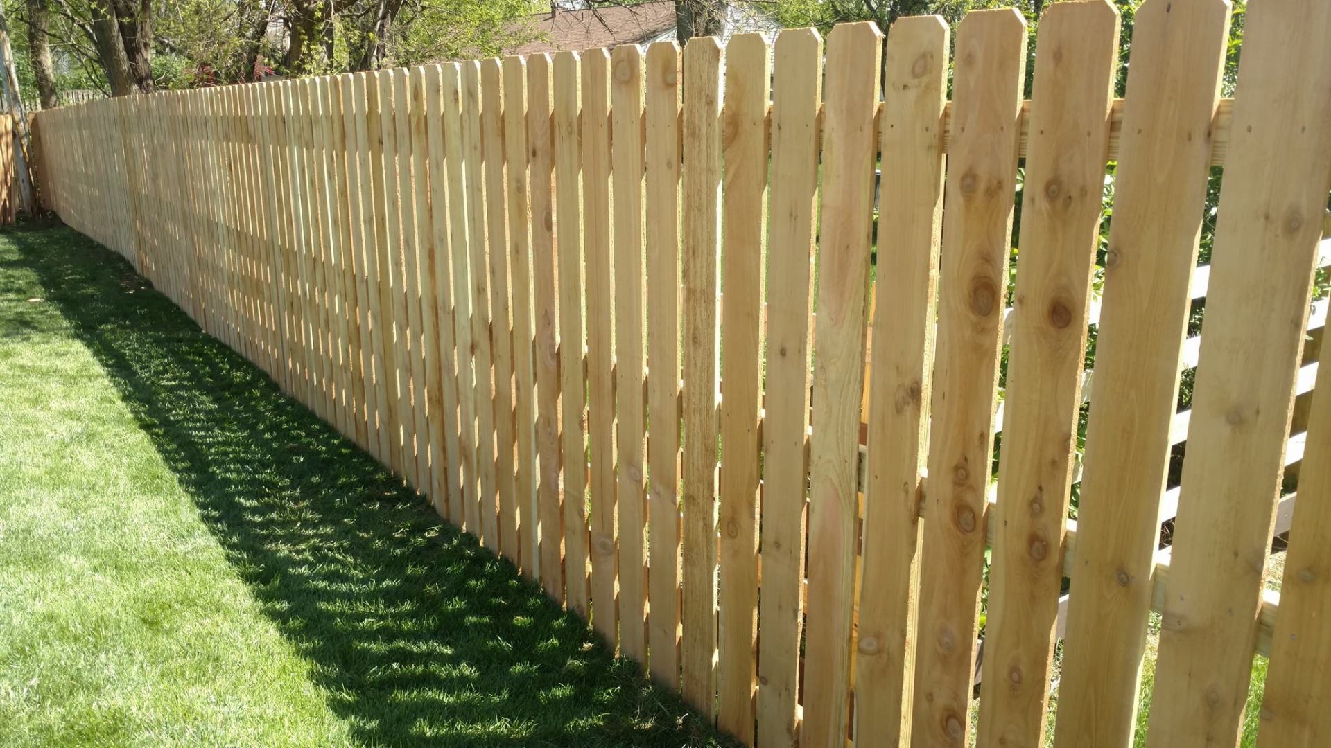 Wood fence