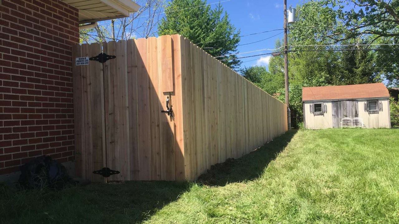 Wood fence