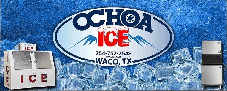 A truck that says ochoa ice on the side