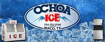 A truck that says ochoa ice on the side