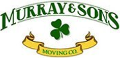 Murray & Sons Moving Co. logo with green text, shamrock, and gold ribbon
