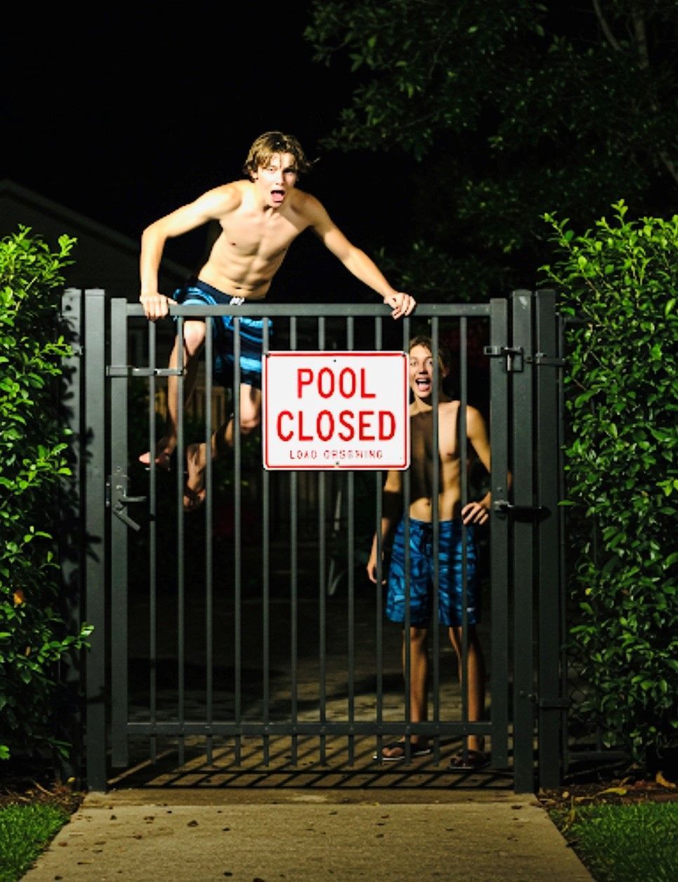Two young men by a 