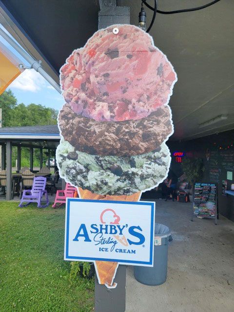 Ashby's Ice Cream Signage