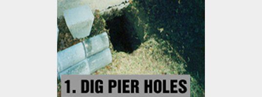 Dig pier holes