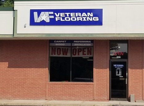 Storefront of Veteran Flooring