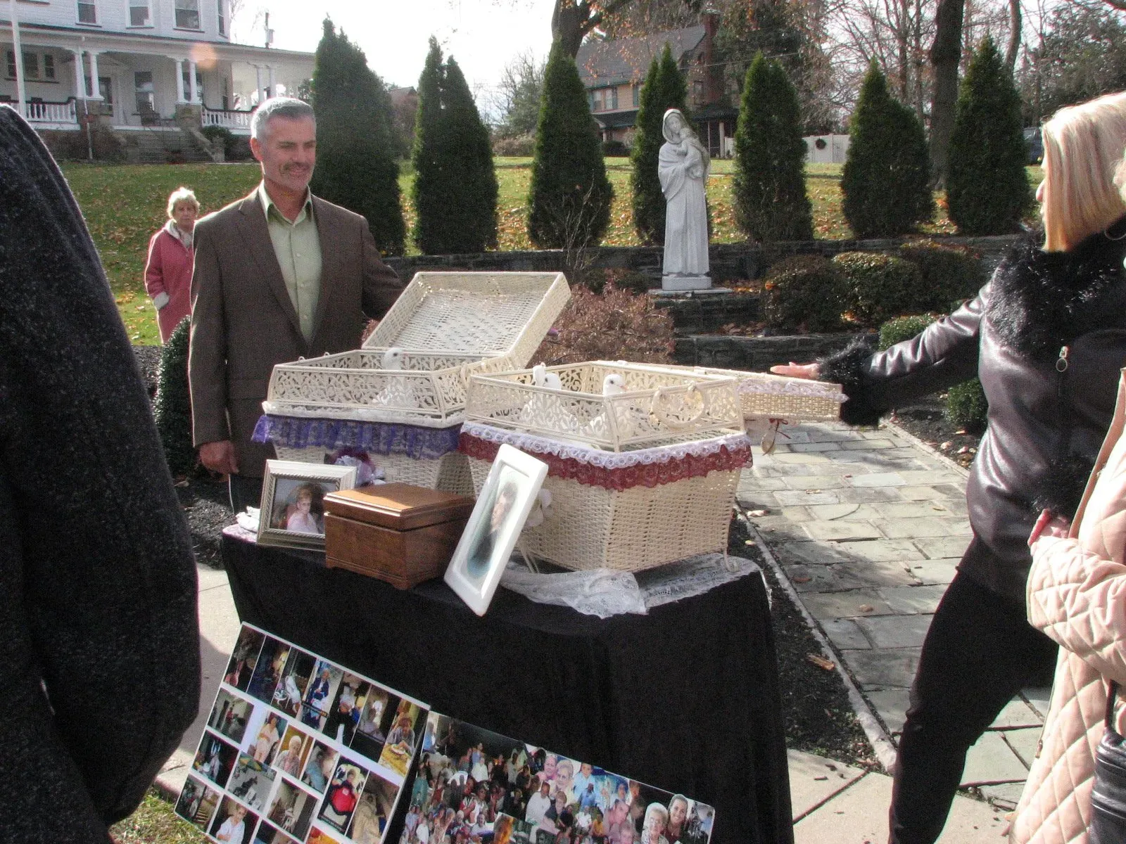 memorial and funeral dove release photo