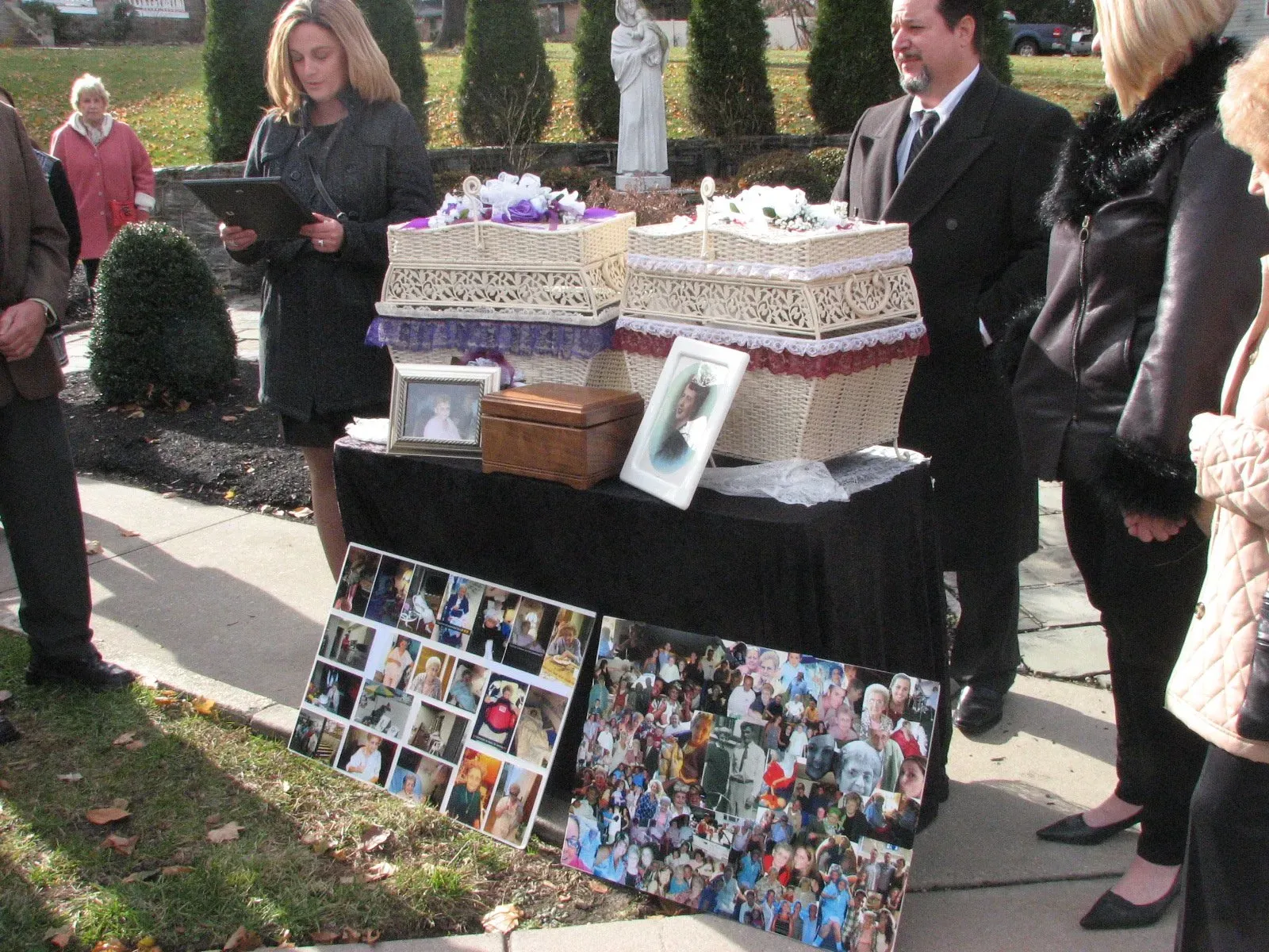 memorial and funeral dove release photo