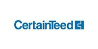 CertainTeed logo in blue text with a blue square icon on a white background