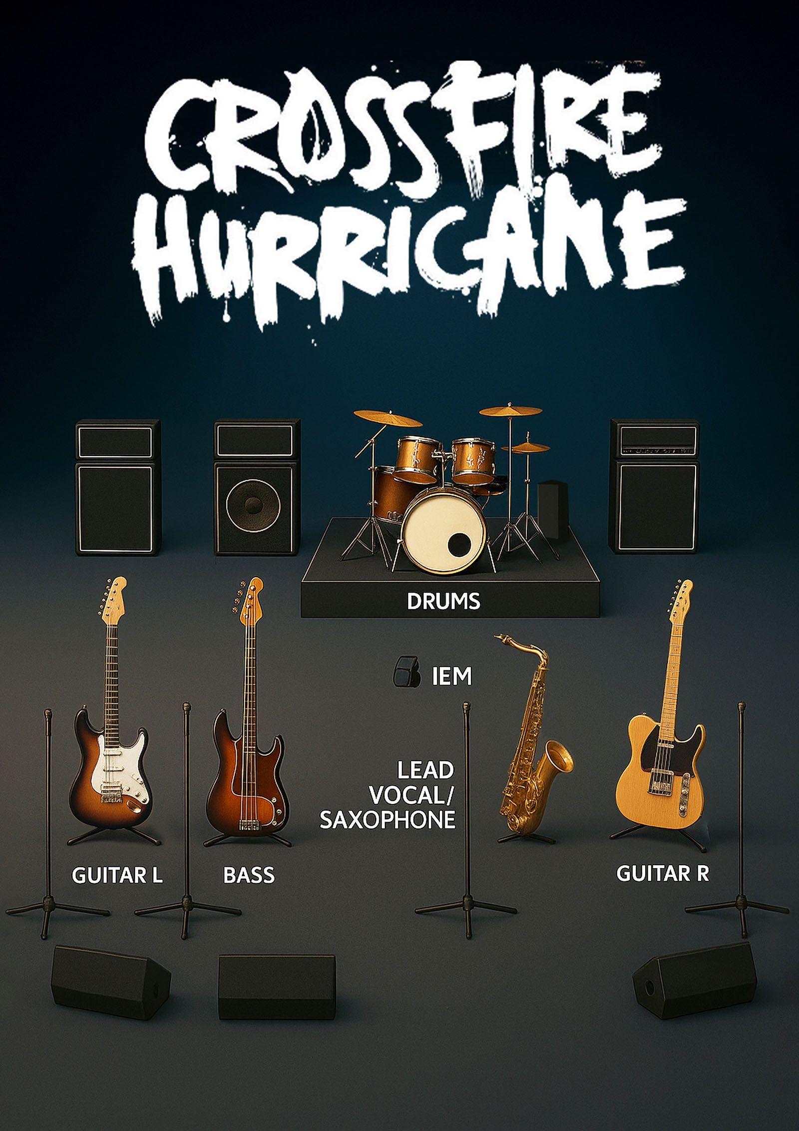 Crossfire Hurricane's stage plot