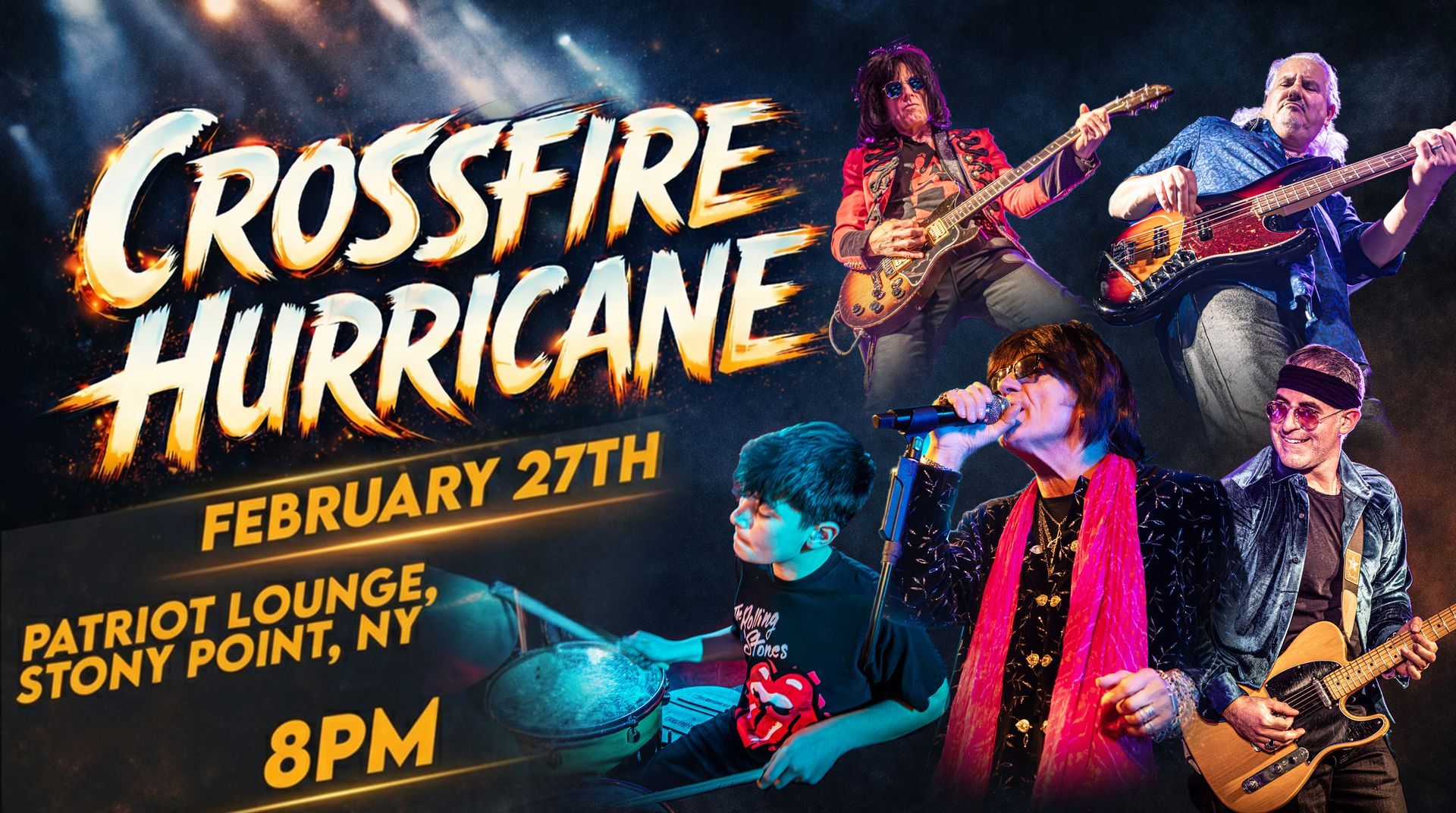crossfire hurricane Feb 27th at Patriot Lounge