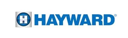Hayward logo with blue icon and bold blue text on a white background