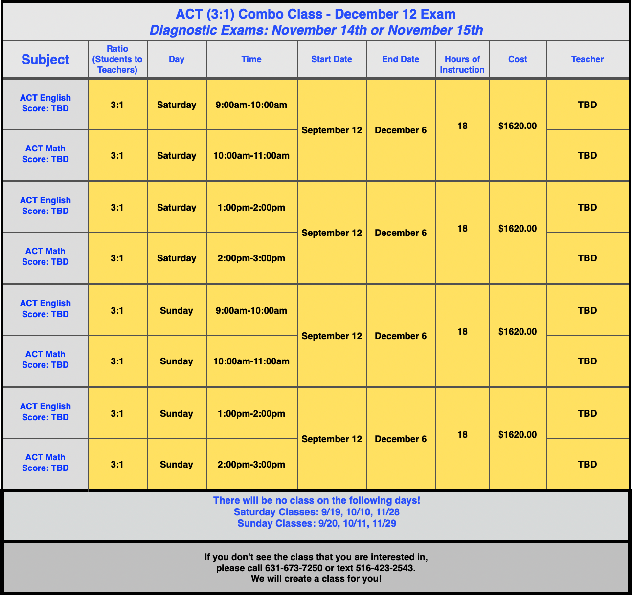 12:1 SAT CLASSES (MAY 2 EXAM)
