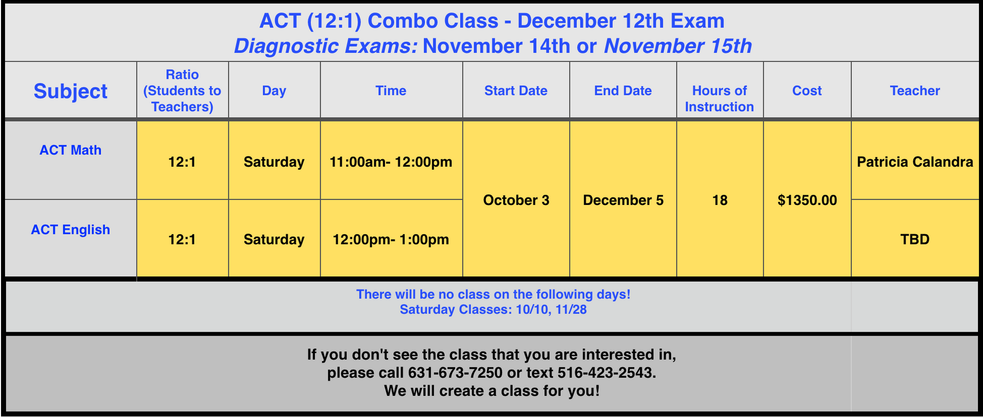 12:1 SAT CLASSES (MAY 2 EXAM)