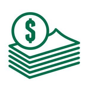 Dollar bills icon