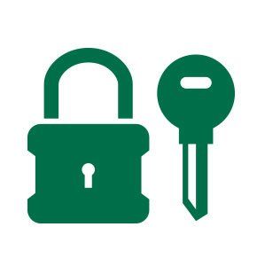 Key and lock icon