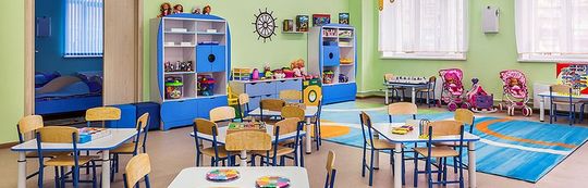Clean kindergarten room